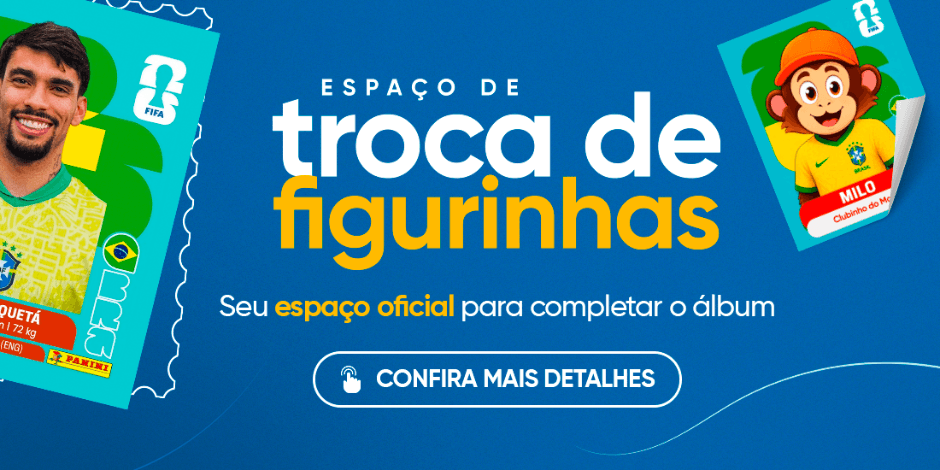 Espaço de troca de figurinhas
